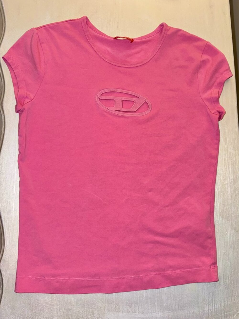 Diesel T‑Angie Pink T-Shirt - Large